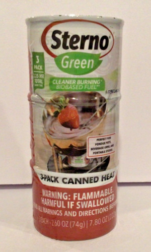 Sterno green canned - sterno, heat
