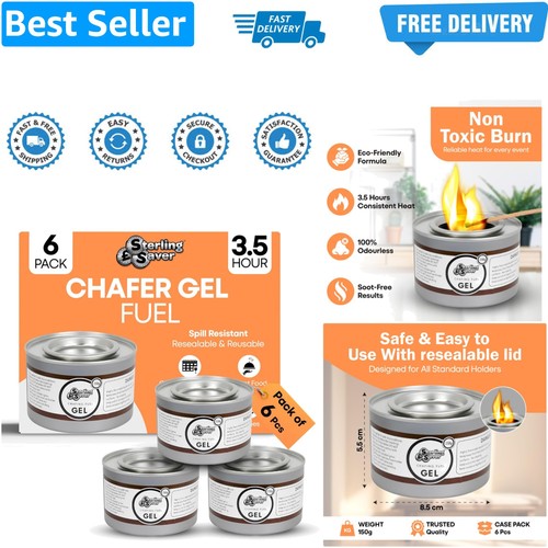 Pack chafing dish fuel - 6,