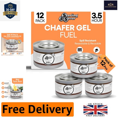 Pack odourless chafing - of,